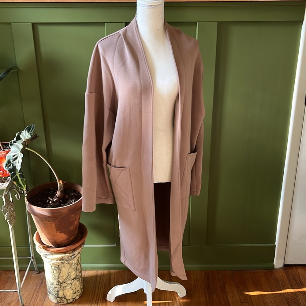 Leze The Label Oversized House Coat / Duster / Long Open Front Cardigan